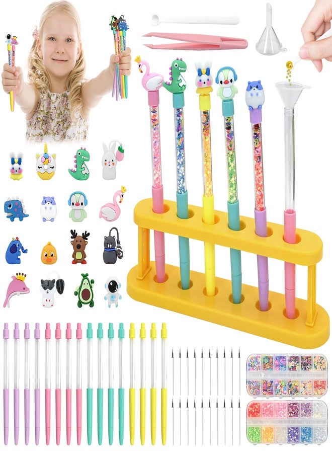FEMBW Pen Making Kit - DIY Pen Creator Studio with 75+ Craft Pieces, Aesthetic School Supplies for Girls Ages 6-12, Fun Gift & Students Stationery, College Essentials, Birthday & Holiday Idea - Image 1